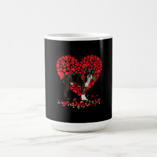 Mug Valentines Boston Terrier Heart Dog Papa Dog Maman