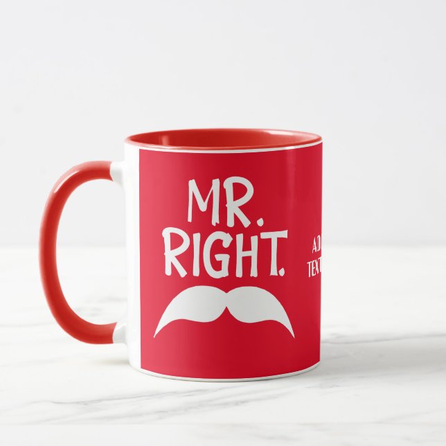 Mug Valentines Couples M. Right Couple Correspondant (Gauche)