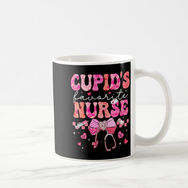 Mug Valentines Day Cud’s Favorite Nurse Heart Girl Wom (Droite)