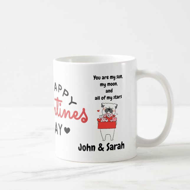 Mug Valentine's Day DogLove Heart (Droite)