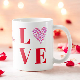 Mug Valentines Day Love Script Couple Photo