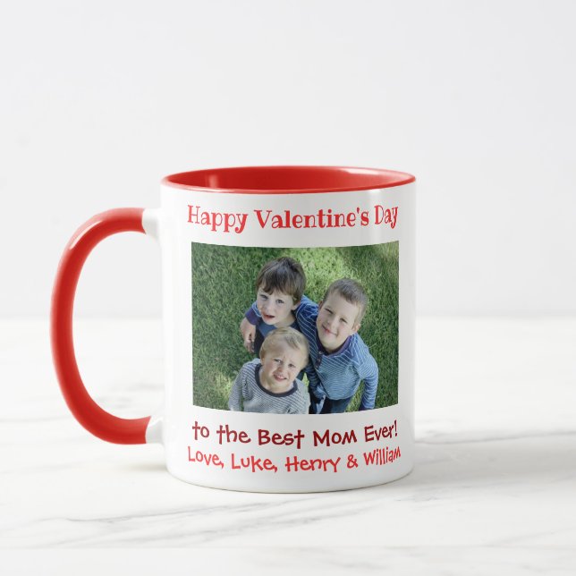 Mug Valentines Day Maman Meilleure Jamais mignonne Enf (Gauche)