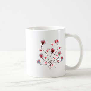 Mug Valentines Ekg dirige la feuille de triche Télémét