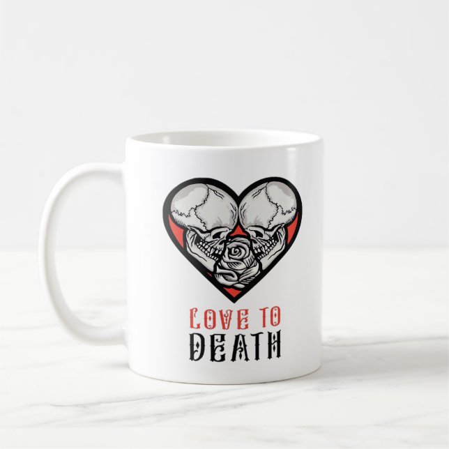 Mug Valentines esthétiques Jusqu'à la mort Faisons-nou (Gauche)