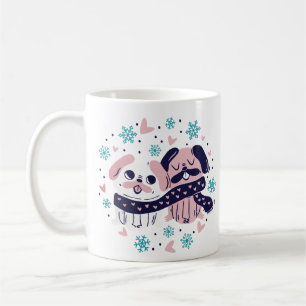 Mug Valentines jour carlin chien animaux conception de