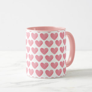 Mug Valentines jour coeurs roses Cadeau