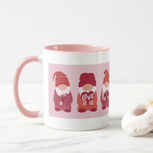 Mug Valentines jour gnomes mignons créatures ensemble