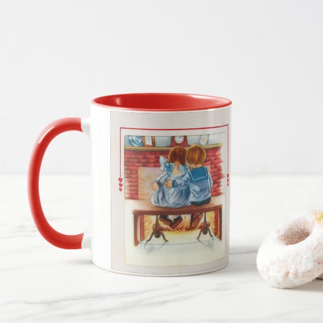 Mug Valentines vintages (Avec donut)