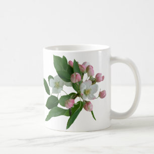 Mug Valerie personnalisable nom monogramme rose floral