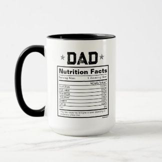 Mug Valeur nutritive Pour Daddy Père Cadeau