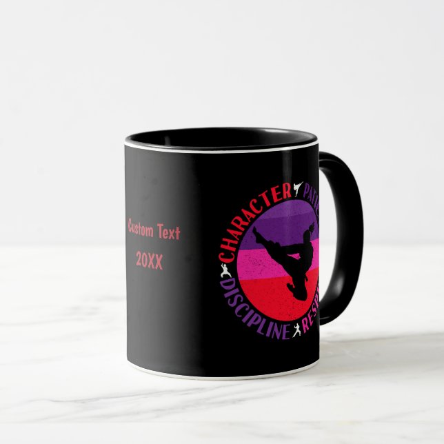 Mug Valeurs fondamentales des arts martiaux - Karaté (Devant droit)