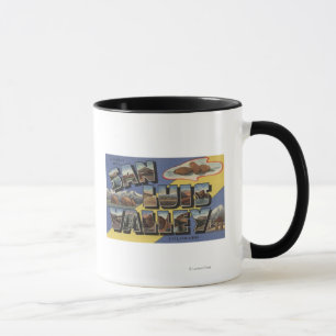 Mug Vallée de San Luis, le Colorado - grande lettre