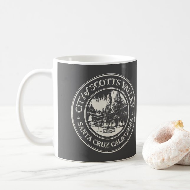 MUG VALLÉE DES SCOTTS - PÈRE NOËL CRUZ CALIFORNIE (Avec donut)