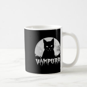 Mug Vampire Chat Noir Halloween Avec Pleine lune - Vam