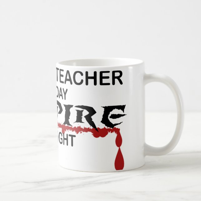 Mug Vampire de professeur d'histoire par nuit (Droite)