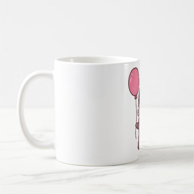 Mug Vampire mignon Avec Ballons Rouge (Gauche)