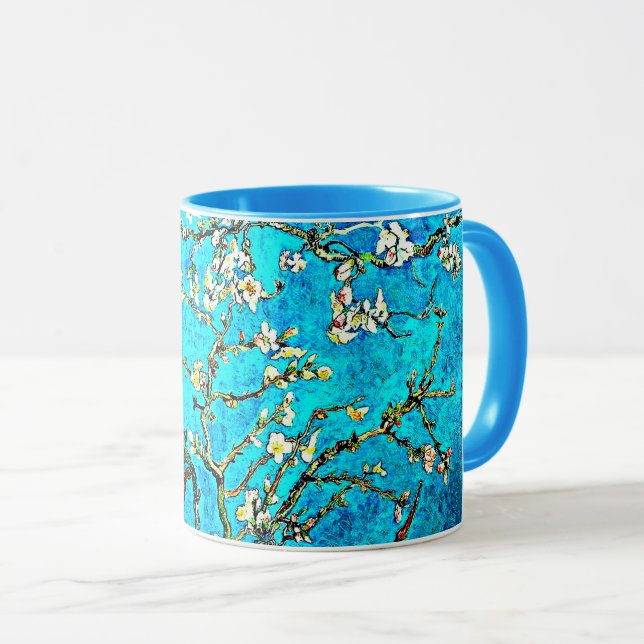 Mug Van Gogh, Amandes en fleurs, (Devant droit)