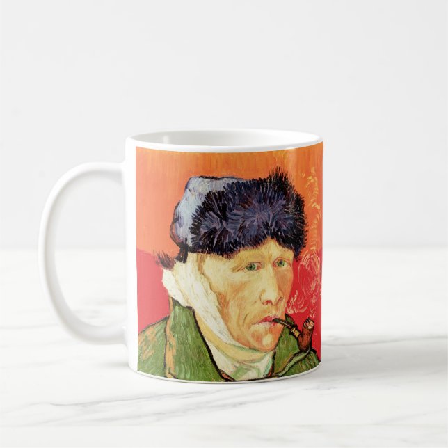 Mug Van Gogh - Autoportrait avec oreille et tuyau en b (Gauche)