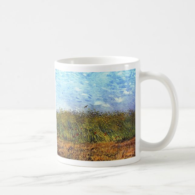 Mug Van Gogh : Champ de blé avec les pavots et (Droite)
