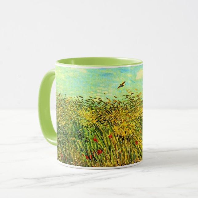 Mug Van Gogh, Champ de blé avec une alouette, (Devant gauche)