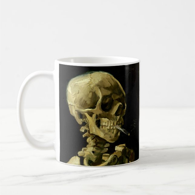 Mug Van Gogh Fumer du squelette (Gauche)
