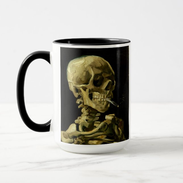 Mug Van Gogh Fumer du squelette (Gauche)