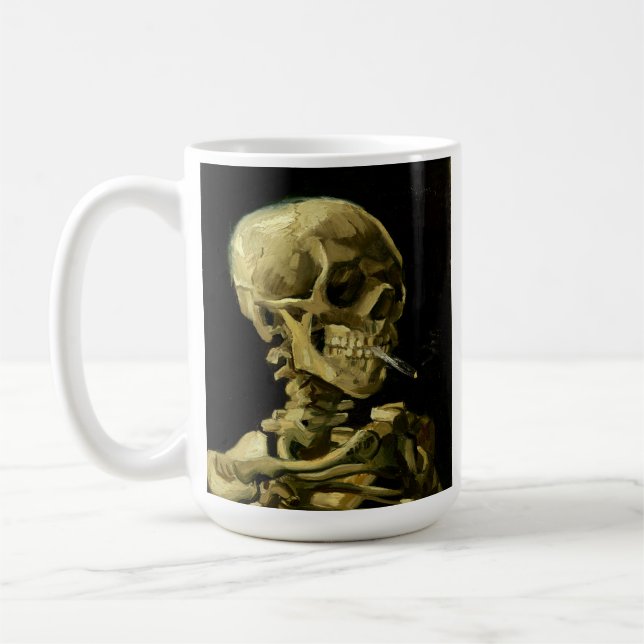 Mug Van Gogh Fumer du squelette (Gauche)