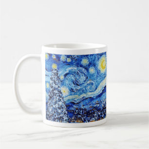 Mug Van Gogh - La nuit étoilée - Noël blanc