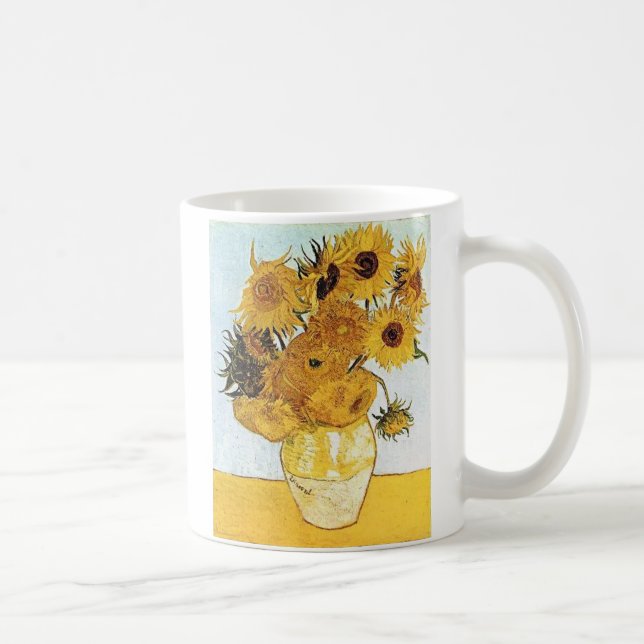 Mug Van Gogh le vase avec 12 tournesols (Droite)