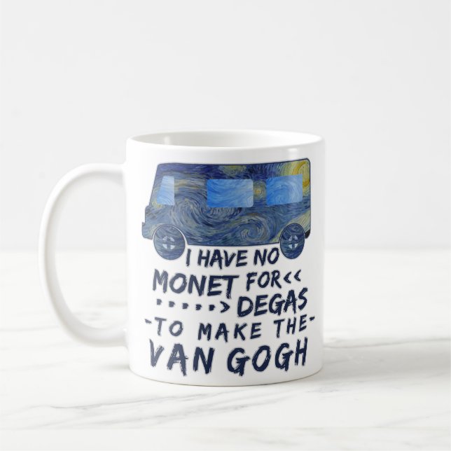 Mug Van Gogh Monet dégazent la nuit étoilée de (Gauche)