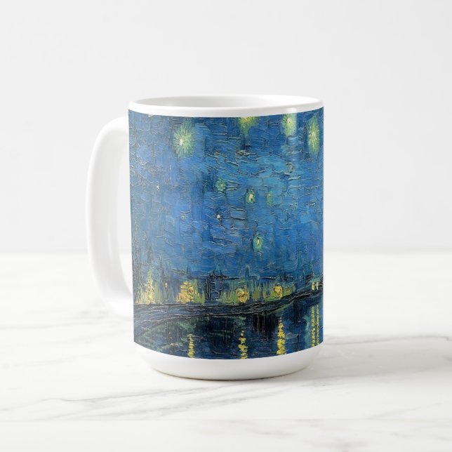 Mug Van Gogh Nuit étoilée sur le Rhône (Devant gauche)