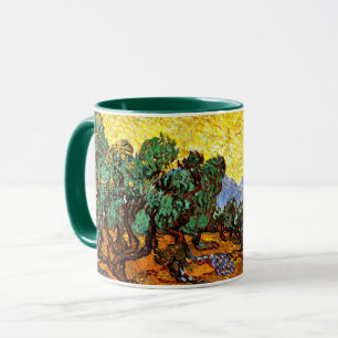 Mug Van Gogh - Oliviers au ciel jaune et au soleil