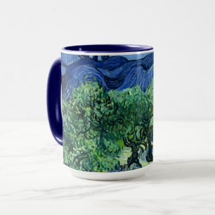 Mug Van Gogh - Oliviers avec fond des Alpilles