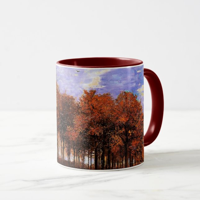 Mug Van Gogh - Paysage d'automne, (Devant droit)