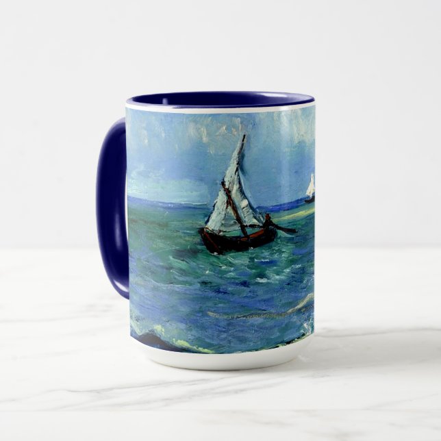 Mug Van Gogh - Paysage marin (Devant gauche)