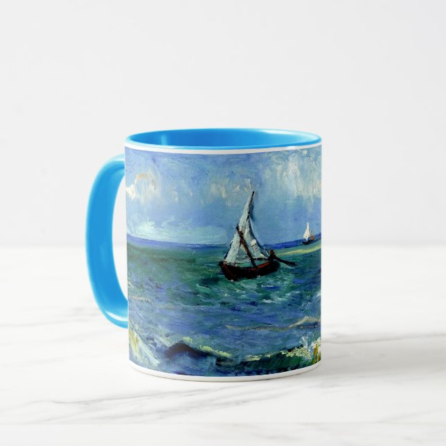 Mug Van Gogh - Paysage marin (Devant gauche)