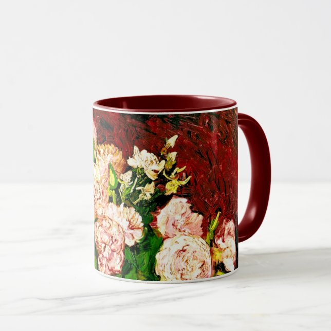Mug Van Gogh Peonies et Roses (Devant droit)