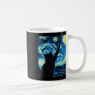 Mug Van Gogh Starry Amoureux des chats de nuit Kitten