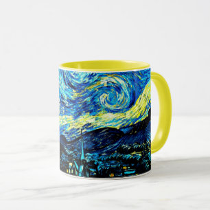 Mug Van Gogh - Starry Night, célèbre peinture,