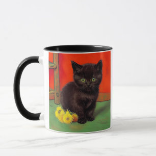 Mug Van Gogh Style Chat noir