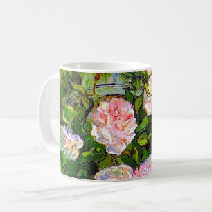 Mug Van Gogh Vie morte avec des roses roses roses