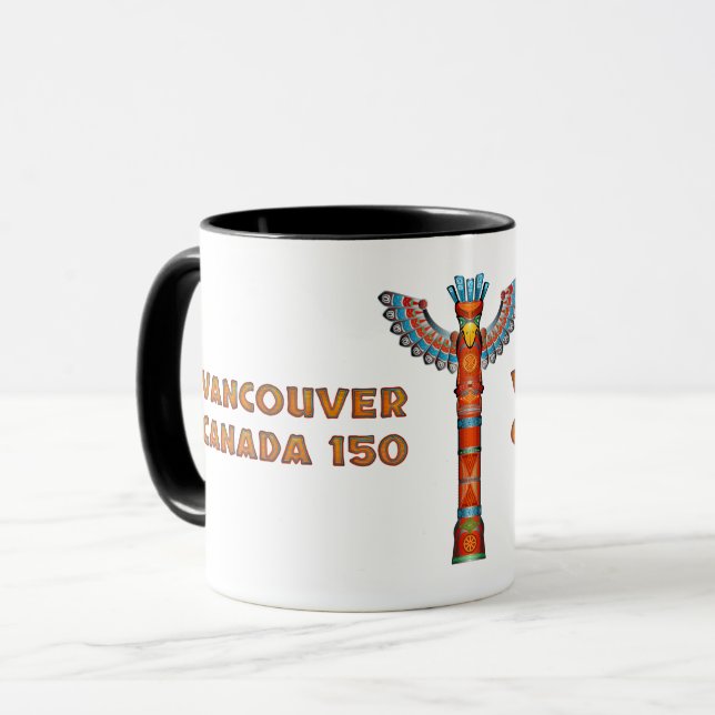 Mug Vancouver (C.-B.) Canada - Totem Pole (Devant gauche)