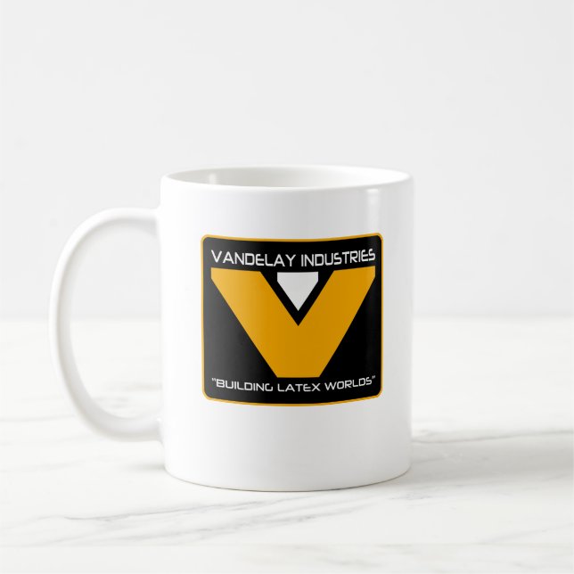 Mug Vandelay Industries Construction Latex Mondes Drôl (Gauche)