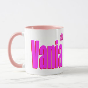 Mug Vania Female Name Logo,