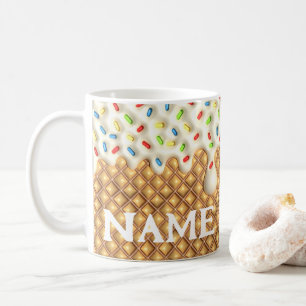 Mug Vanille à goutte imprimée 3D crème glacée