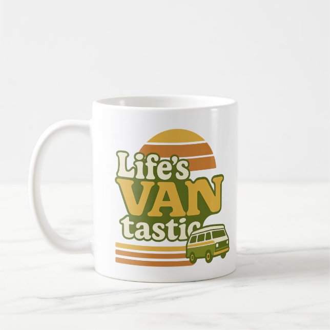 Mug VANtastic Retro les années 70 Van Graphic (Gauche)