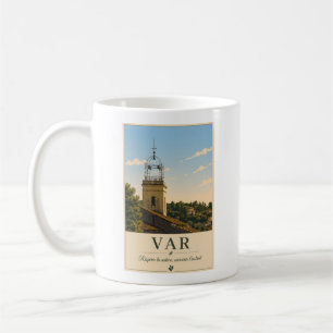 Mug Var Provence Village Bell Tower Vintage