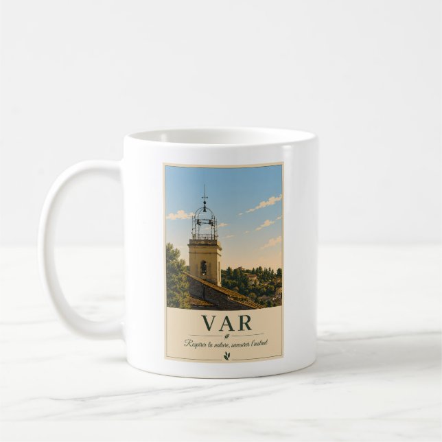 Mug Var Provence Village Bell Tower Vintage (Gauche)