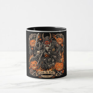 Mug Variation I Live To Ride,Route 66 Samouraï Oni