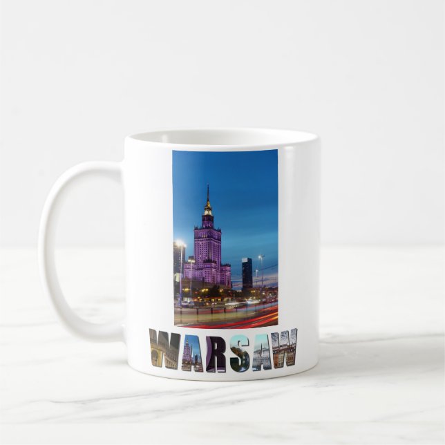 Mug Varsovie Pologne Créez votre propre photo de vacan (Gauche)